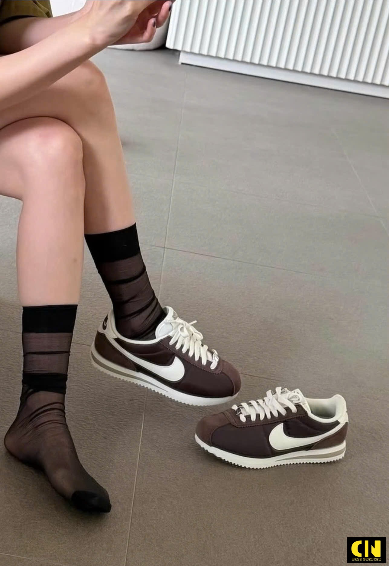Giày Sneaker Nike Cortez Baroque Brown White Giày Sneaker Nike Cortez Baroque Brown White