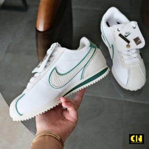 Giày Sneaker Nike Cortez White Green Light Bone Cao Cấp Fullbox