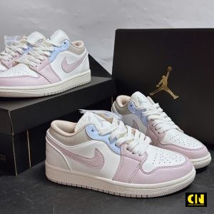 Giay Sneaker Nu Nike Air Jordan 1 Low Pastel Pink Blue Giày Sneaker Nữ Nike Air Jordan 1 Low Pastel Pink Blue