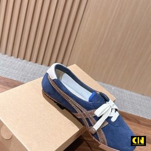 Giay Sneaker Nu Onitsuka Tiger Versace Xanh Duong Phoi Nau Giày Sneaker Nữ Onitsuka Tiger Versace Xanh Dương Phối Nâu