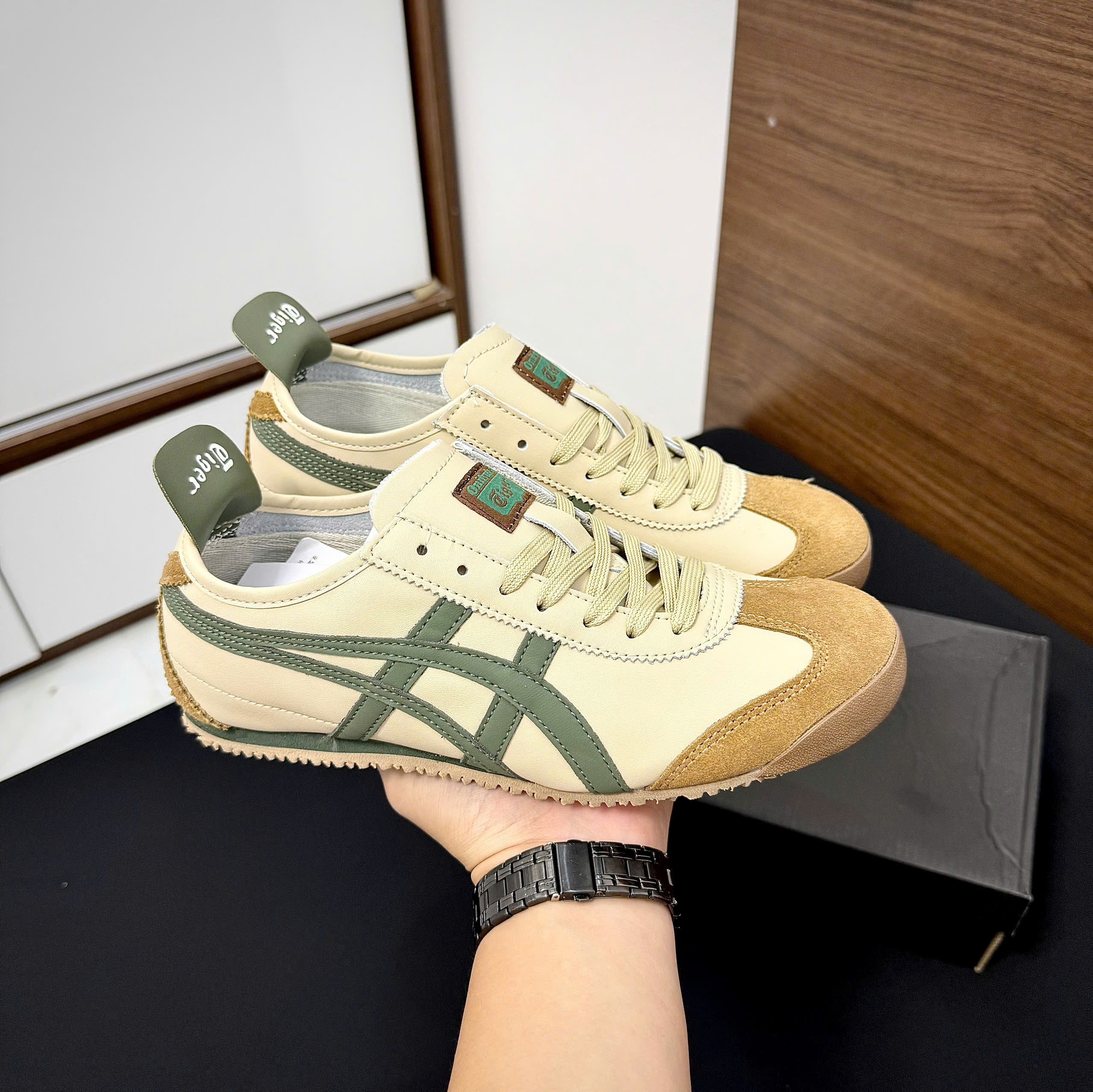 Giày Sneaker Onitsuka Tiger Mexico 66 Beige Green Giày Sneaker Onitsuka Tiger Mexico 66 Beige Green
