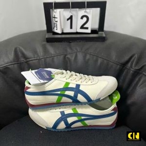 Giay Sneaker Onitsuka Tiger Mexico 66 Slip On Mauve White Blue Green Giày Sneaker Onitsuka Tiger Mexico 66 Slip On Mauve White Blue Green