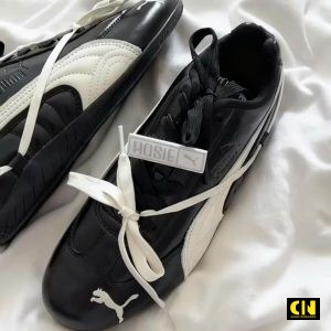 Giay Sneaker Puma Speedcat Premium Rose Den Trang Giày Sneaker Puma Speedcat Premium Rosé Đen Trắng