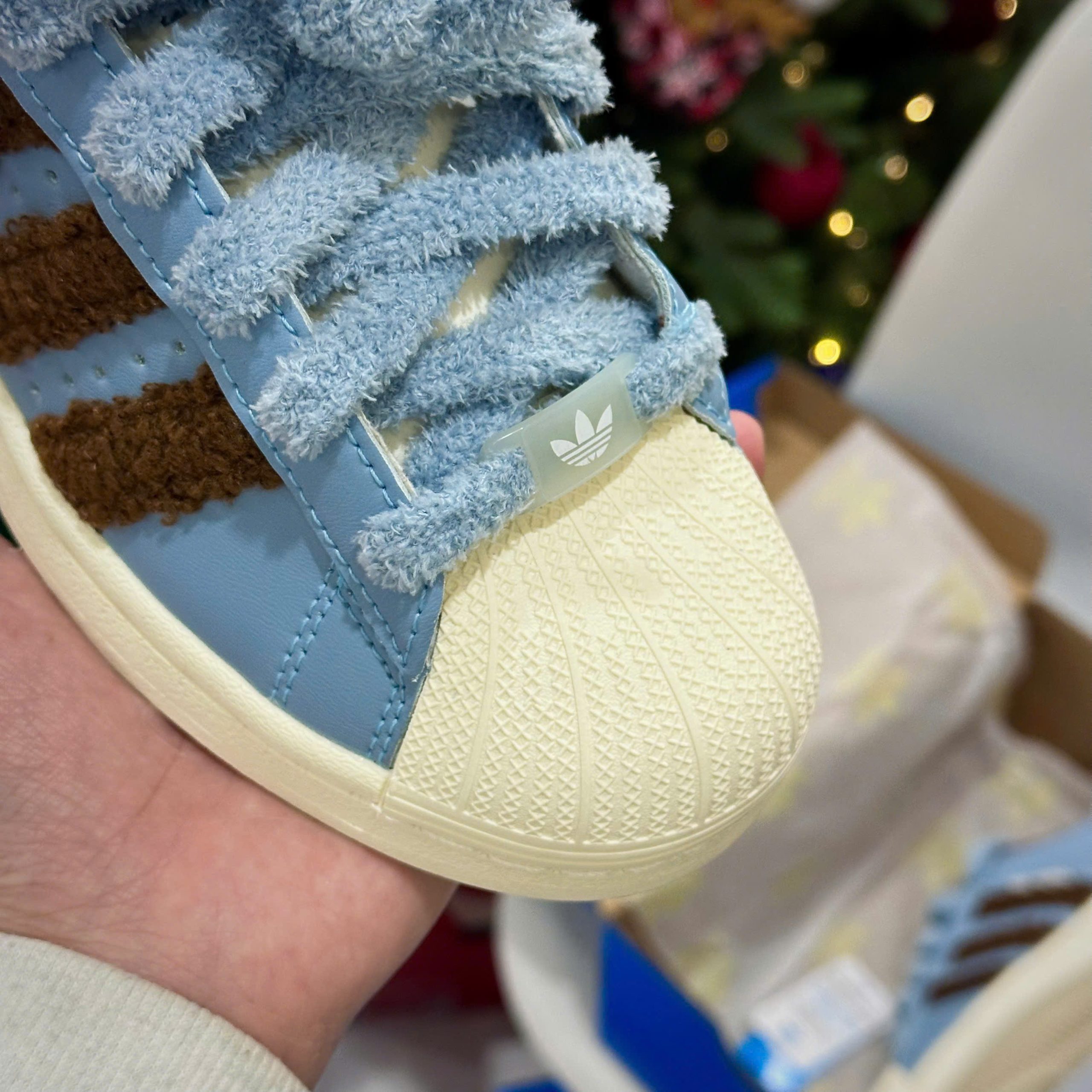 Giày Thể Thao Adidas Superstar Ii Blue Brown Dây Xù Lông Giày Thể Thao Adidas Superstar II Blue Brown Dây Xù Lông