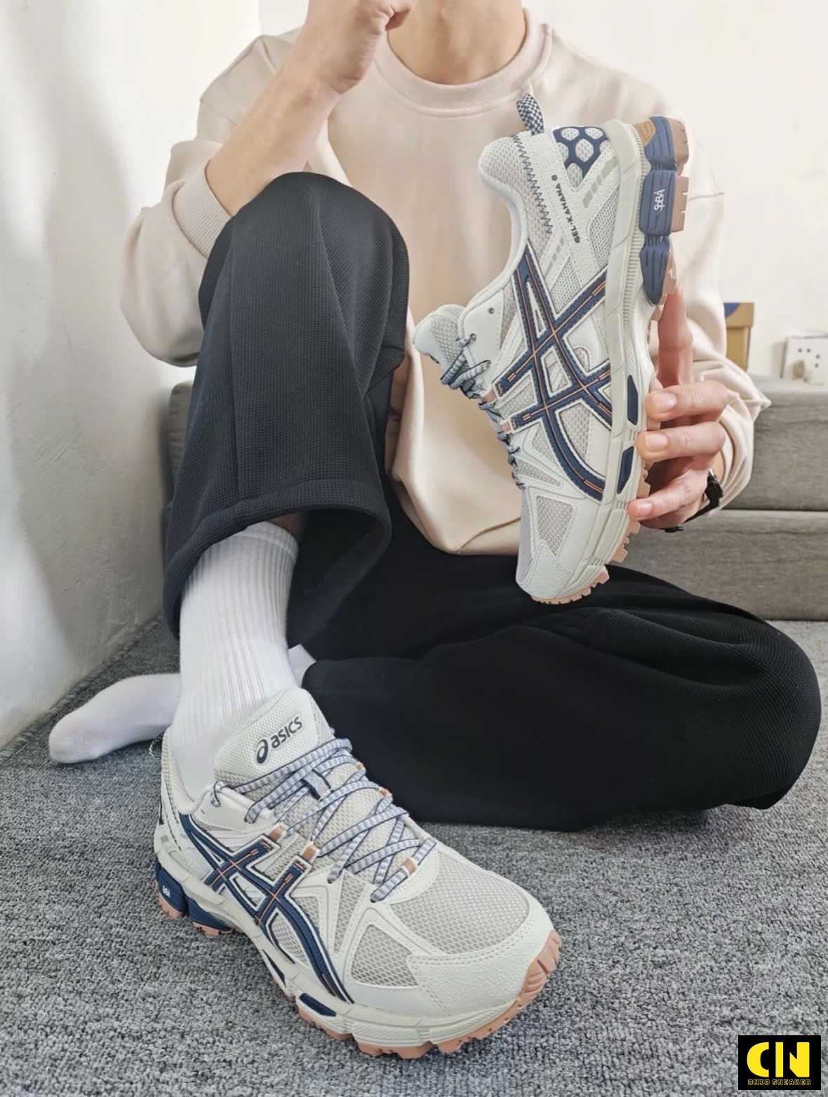 Giày Thể Thao Asics Gel-Kahana 8 Gray Navy Giày Thể Thao Asics Gel-Kahana 8 Gray Navy