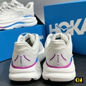 Giay The Thao Hoka Bondi 9 Cosmic Grey White Mau Xam Trang Du Size Giày Thể Thao HOKA Bondi 9 Cosmic Grey White Màu Xám Trắng Đủ Size