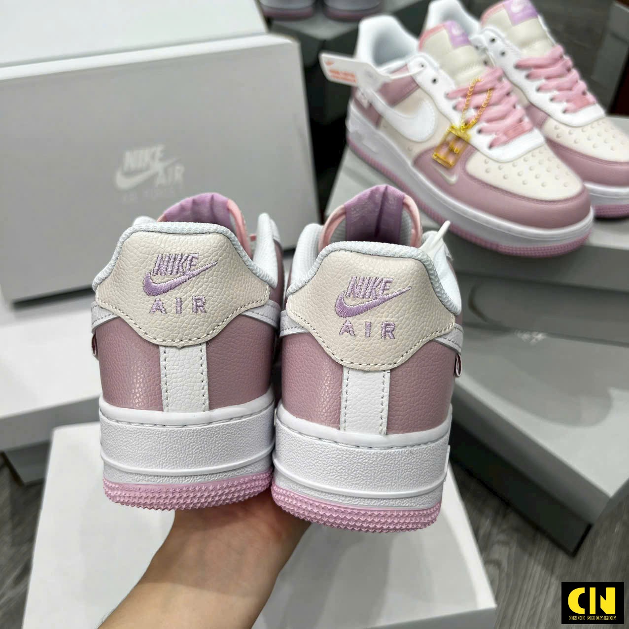 Giày Thể Thao Nike Air Force 1 Pink Foam Sail Hồng Trắng Giày Thể Thao Nike Air Force 1 Pink Foam Sail Hồng Trắng