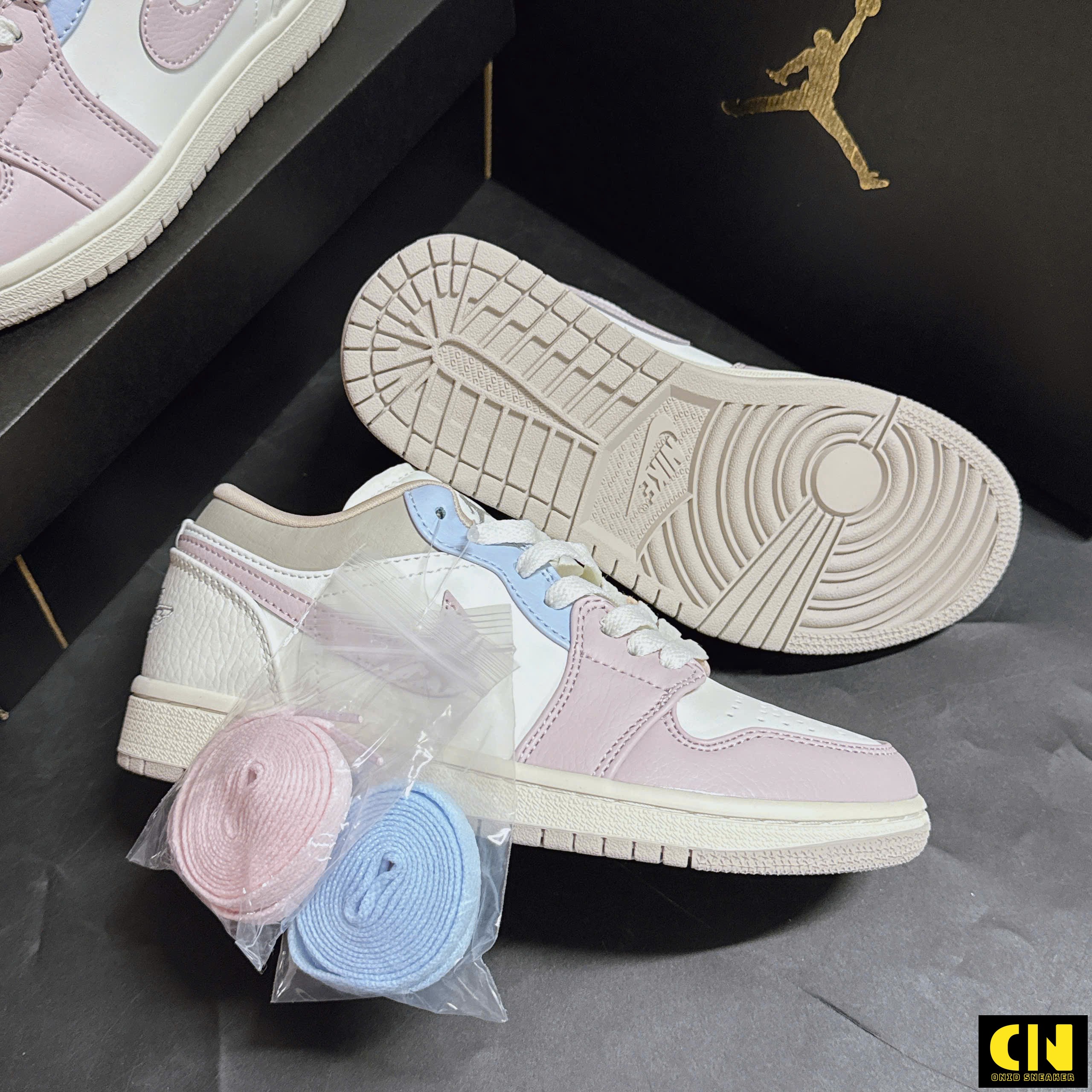 Giày Thể Thao Nike Air Jordan 1 Low Phối Màu Pastel Nữ Giày Thể Thao Nike Air Jordan 1 Low Phối Màu Pastel Nữ