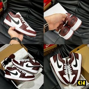 Giay The Thao Nike Air Jordan 1 Low Se Dark Pony Do Ruou Giày Thể Thao Nike Air Jordan 1 Low SE Dark Pony Đỏ Rượu