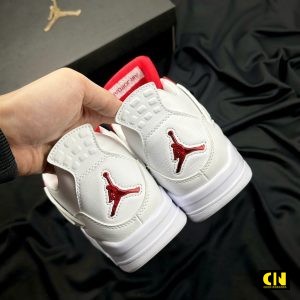 Giay The Thao Nike Air Jordan 4 Retro Red Metallic Co Cao Giày Thể Thao Nike Air Jordan 4 Retro Red Metallic Cổ Cao