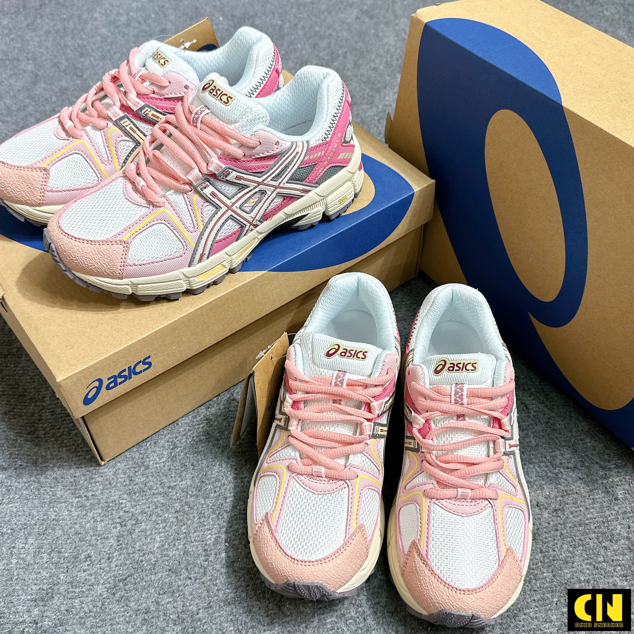 Giày Thể Thao Nữ Asics Gel Kahana 8 White Pink Giày Thể Thao Nữ Asics Gel Kahana 8 White Pink