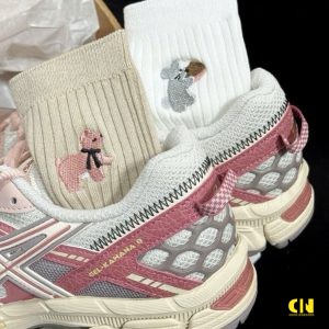 Giay The Thao Nu Asics Gel Kahana 8 Xam Hong Kem Giày Thể Thao Nữ Asics Gel Kahana 8 Xám Hồng Kem