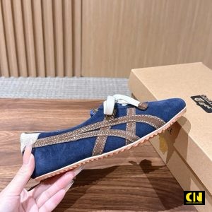 Giay The Thao Nu Onitsuka Tiger X Versace Xanh Nau Giày Thể Thao Nữ Onitsuka Tiger x Versace Xanh Nâu