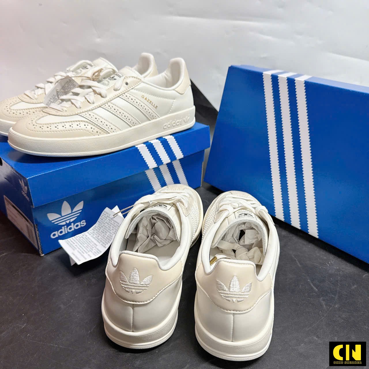 Giày Thời Trang Adidas Gazelle Indoor Cream White Đế Bằng Êm Ái Giày Thời Trang Adidas Gazelle Indoor Cream White Đế Bằng Êm Ái