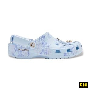 Dép Crocs Classic Love Shack Fancy Clogs Blue White