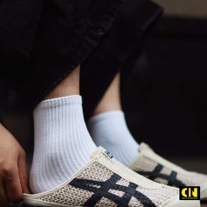 Dep Suc Nam Nu Onitsuka Tiger Mexico 66 Sabot Cream Navy Dép Sục Nam Nữ Onitsuka Tiger Mexico 66 Sabot Cream Navy