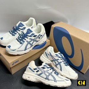 Giay Asics Gel Venture 6 Cream White Blue Giày ASICS Gel Venture 6 Cream White Blue