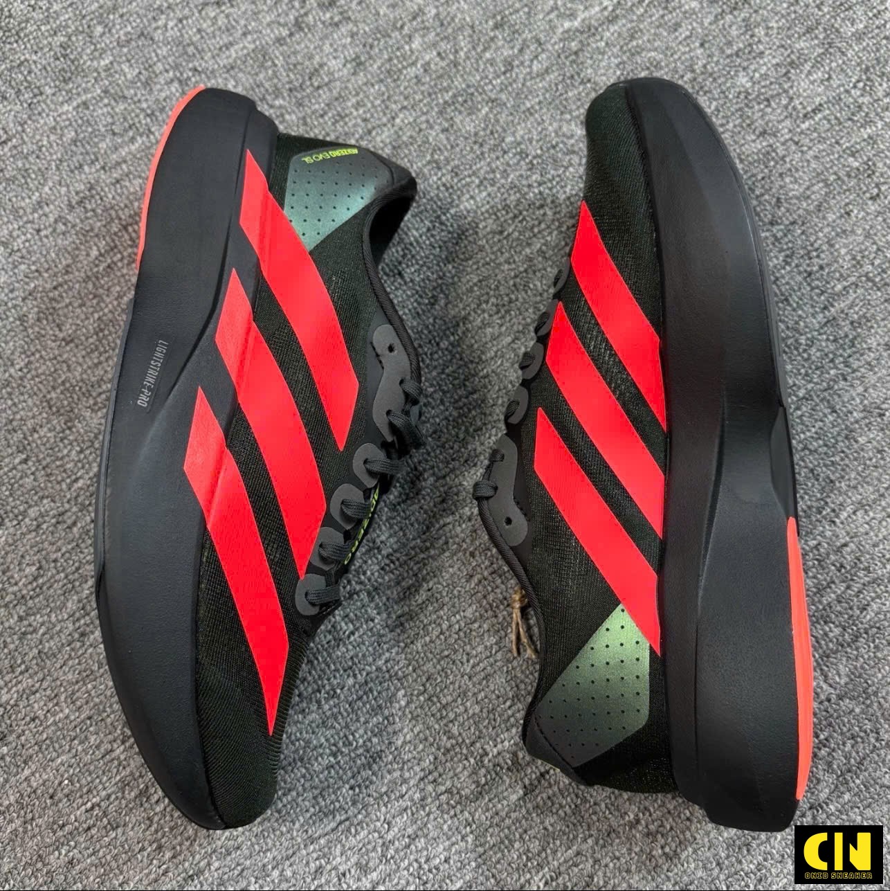 Giày Adidas Adizero Evo Sl Đỏ Đen Thể Thao Nam Nữ Giày Adidas Adizero EVO SL Đỏ Đen Thể Thao Nam Nữ