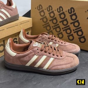 Giay Adidas Samba Og Mau Nau Trang Giày Adidas Samba OG Màu Nâu Trắng