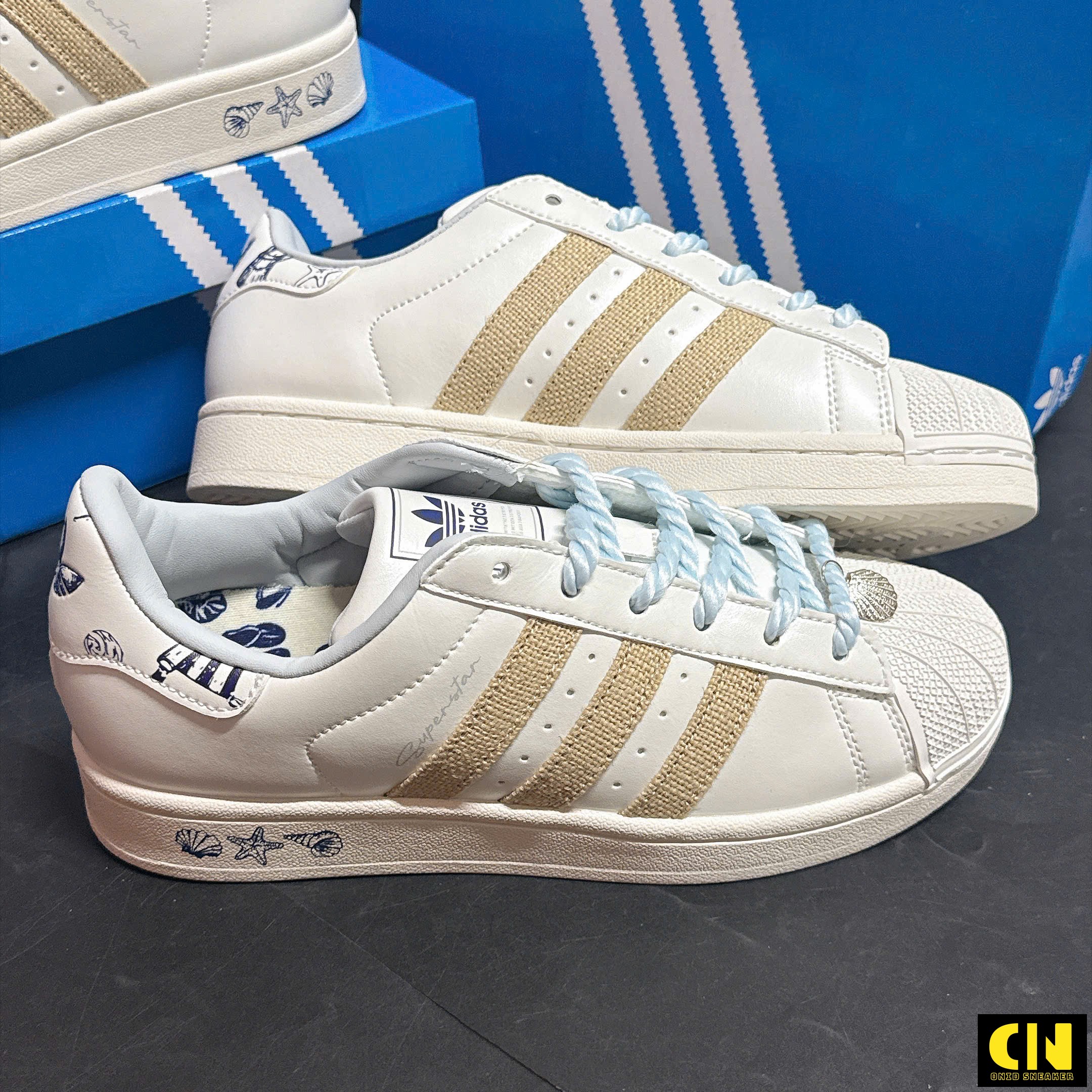 Giày Adidas Superstar Ii Pearl White Chuẩn Form Giày Adidas Superstar II Pearl White Chuẩn Form