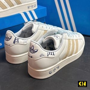 Giay Adidas Superstar Ii Pearl White Cream Blue Giày Adidas Superstar II Pearl White Cream Blue