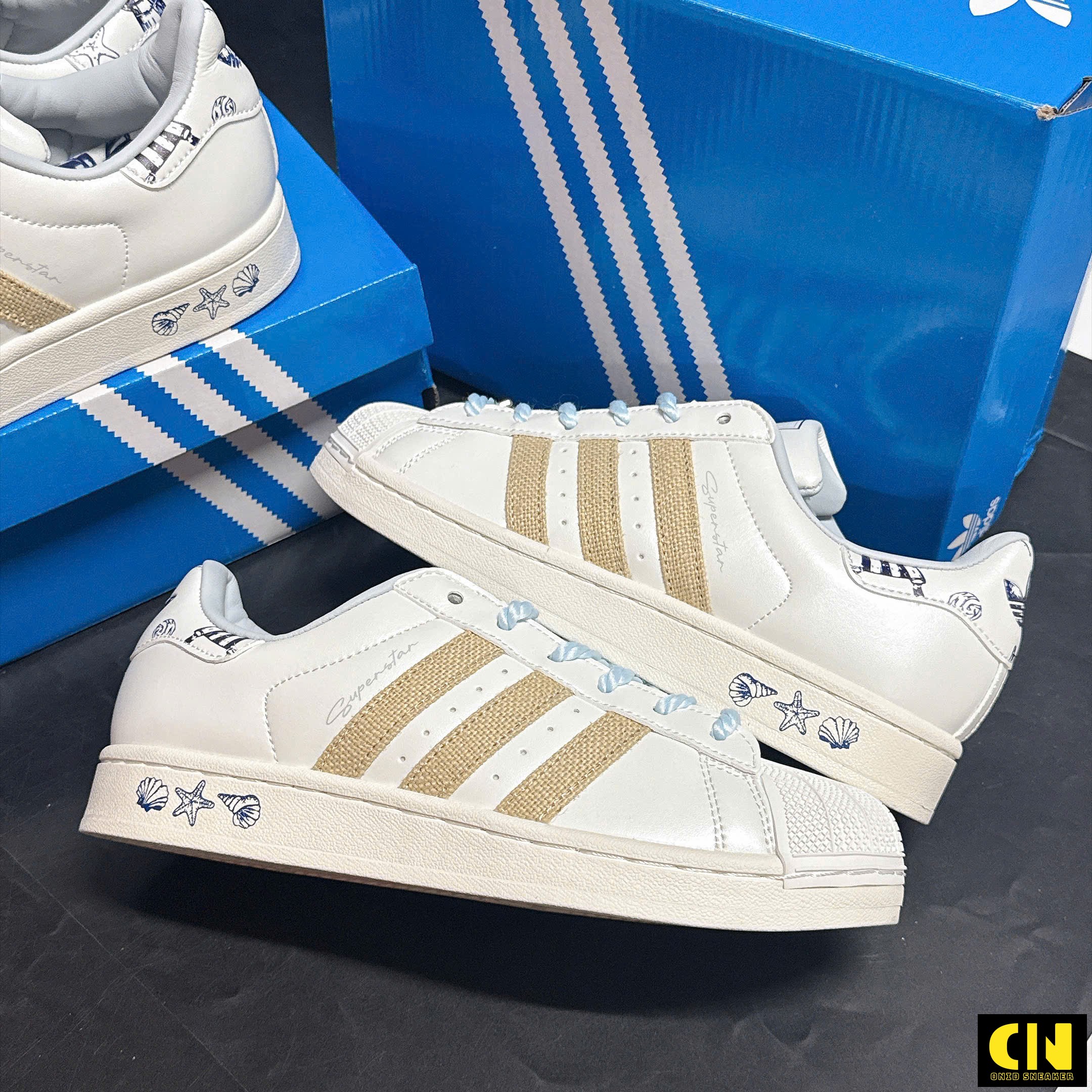 Giày Adidas Superstar Ii Pearl White Fullbox Giày Adidas Superstar II Pearl White Fullbox
