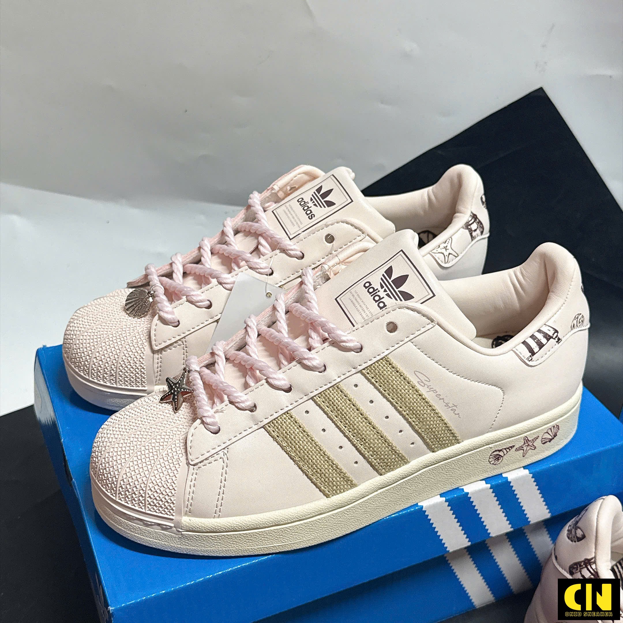 Giày Adidas Superstar Ii Pink Pastel Brown Full Box Giày Adidas Superstar II Pink Pastel Brown Full Box