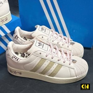 Giay Adidas Superstar Ii Pink Pastel Brown Hong Pastel Phoi Nau Giày Adidas Superstar II Pink Pastel Brown Hồng Pastel Phối Nâu
