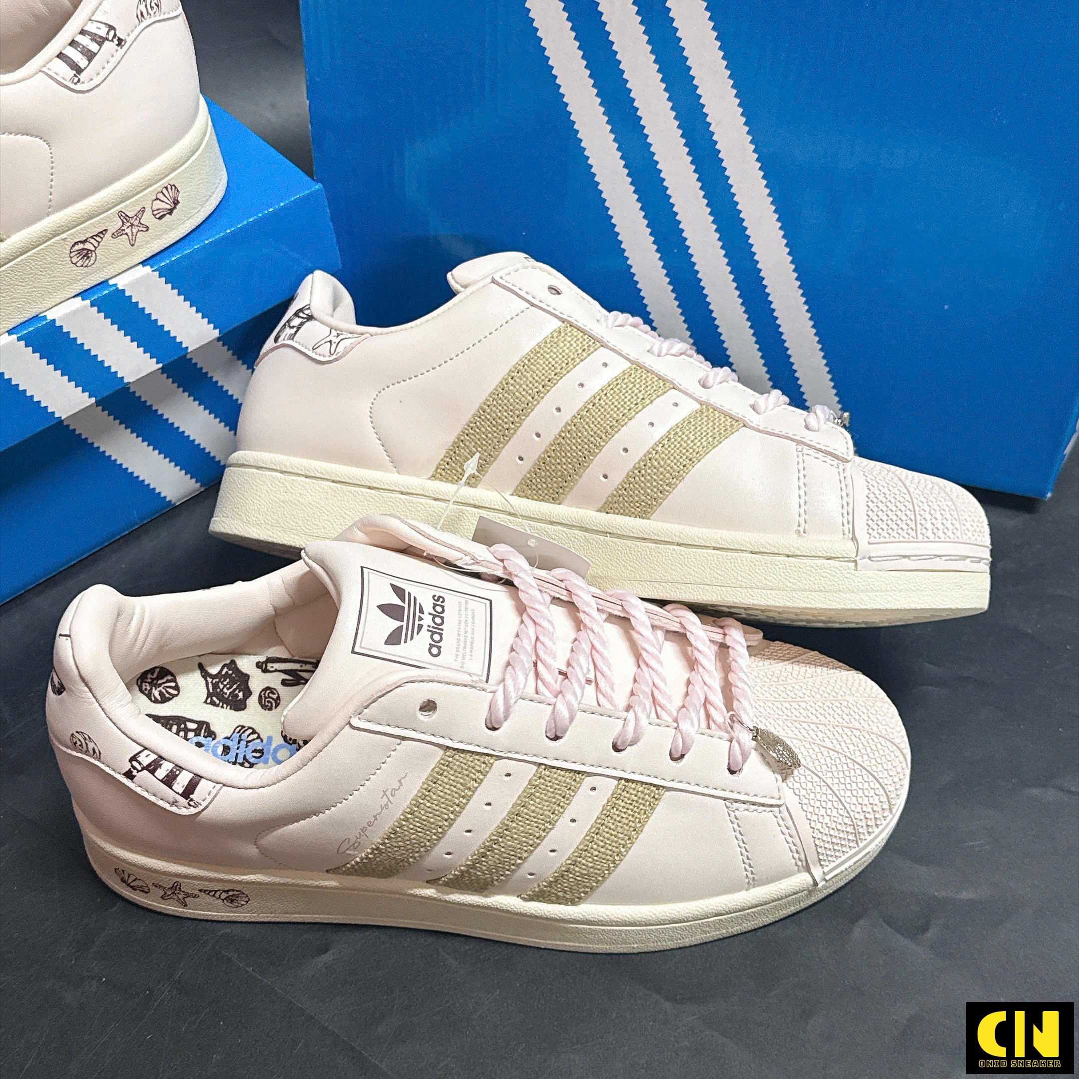 Giày Adidas Superstar Ii Pink Pastel Brown Hồng Pastel Giày Adidas Superstar II Pink Pastel Brown Hồng Pastel
