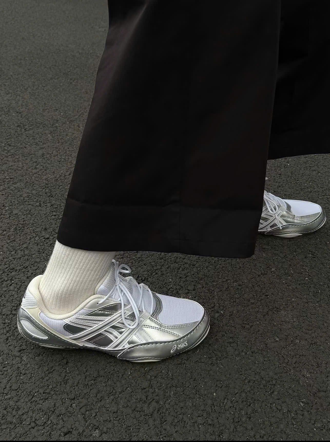 Giày Asics Hypersync Trắng Bạc Giày Asics Hypersync Trắng Bạc