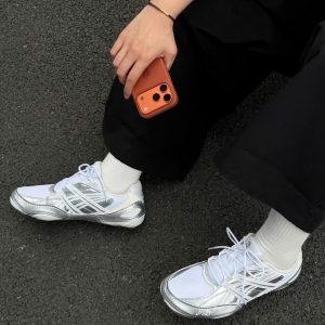 Giay Asics Hypersync White Pure Silver 1 Giày Asics Hypersync White Pure Silver