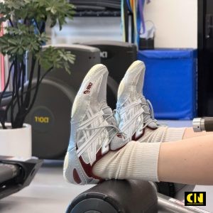 Giay Asics Hypersync Xam Bac Diem Do Burgundy Giày Asics Hypersync Xám Bạc Điểm Đỏ Burgundy