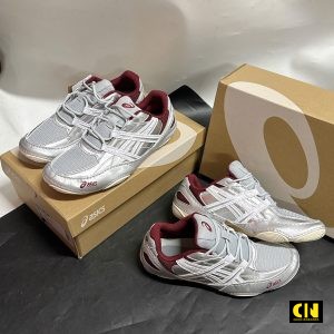 Giay Asics Hypersync Xam Bac Do Burgundy Giày Asics Hypersync Xám Bạc Đỏ Burgundy
