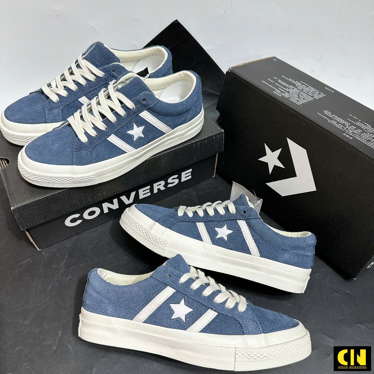 Giày Converse One Star Academy Pro Suede Blue Giày Converse One Star Academy Pro Suede Blue