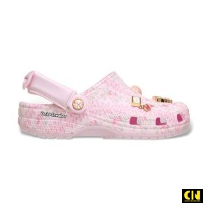 Giày Crocs Classic Love Shack Fancy Classic Clog White Pink Fullbox