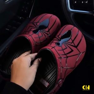 Giay Dep Crocs Classic Clog Marvel Spider Man Neo Red Black Giày Dép Crocs Classic Clog Marvel Spider Man Neo Red Black