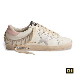Giay Golden Goose Superstar White Pink Crystal Chain Fullbox Giày Golden Goose Superstar White Pink Crystal Chain Fullbox