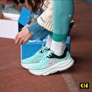 Giay Hoka Bondi 9 Wide Blue Spark Mint Fluorite Xanh Mint Logo Hong Giày Hoka Bondi 9 Wide Blue Spark Mint Fluorite Xanh Mint Logo Hồng
