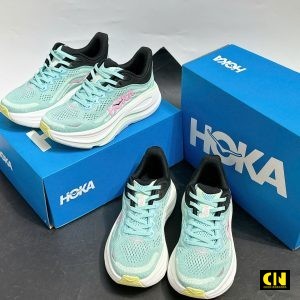 Giay Hoka Bondi 9 Xanh Mint The Thao Chay Bo De Day Giày Hoka Bondi 9 Xanh Mint Thể Thao Chạy Bộ Đế Dày