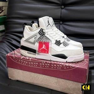 Giay Jordan 4 Retro Military Black Trang Den Giày Jordan 4 Retro Military Black Trắng Đen