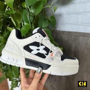 Giay Lv Trainer Cream Black Den Trang Giày LV Trainer Cream Black Đen Trắng