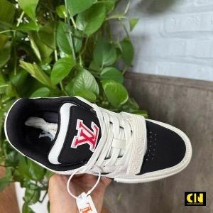 Giay Lv Trainer Cream Black Den Trang Kem Giày LV Trainer Cream Black Đen Trắng Kem