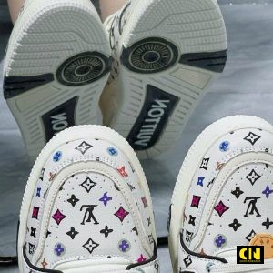 Giay Louis Vuitton Lv Trainer 54 Beige Giày Louis Vuitton LV Trainer 54 Beige