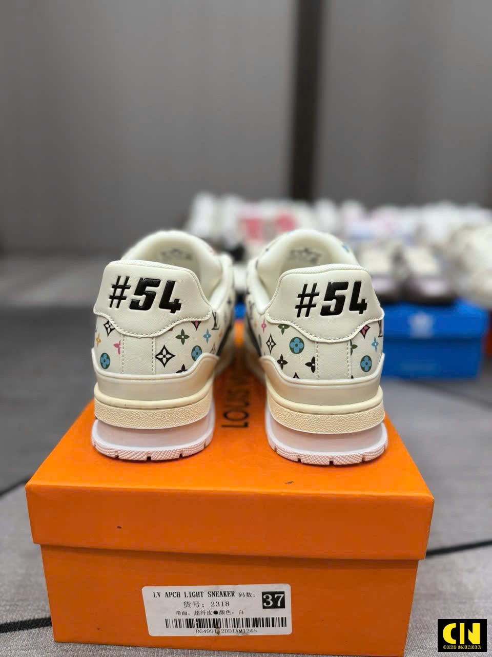 Giày Louis Vuitton Lv Trainer 54 Beige Fullbox High Quality Giày Louis Vuitton LV Trainer 54 Beige FullBox High Quality