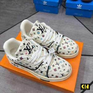Giay Louis Vuitton Lv Trainer 54 Beige White Multicolor Giày Louis Vuitton LV Trainer 54 Beige White Multicolor