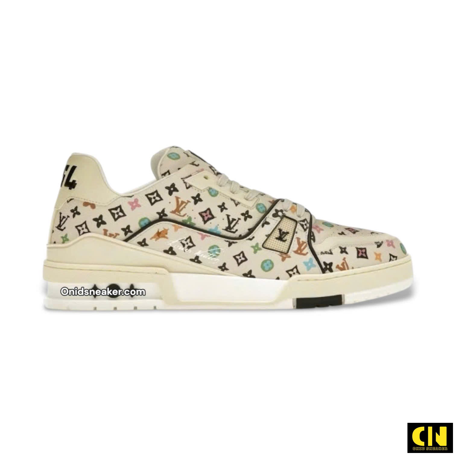 Giày Louis Vuitton Lv Trainer 54 Beige White Multicolor Monogram Giày Louis Vuitton LV Trainer 54 Beige White Multicolor Monogram