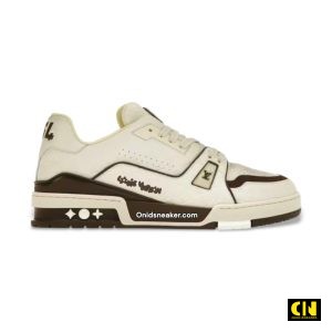 Giay Louis Vuitton Lv Trainer 54 White Mocha Fullbox Giày Louis Vuitton LV Trainer 54 White Mocha Fullbox