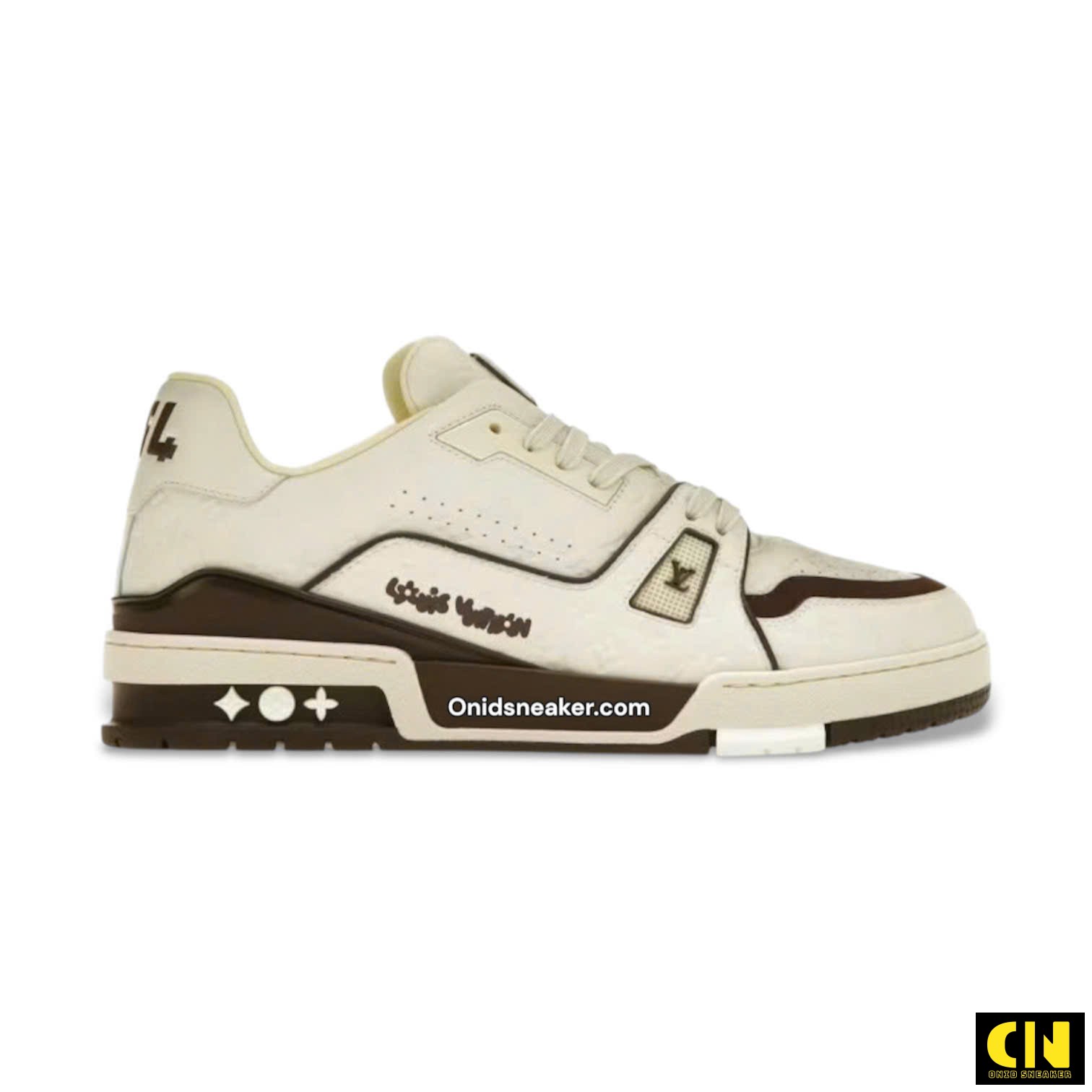 Giày Louis Vuitton Lv Trainer 54 White Mocha Fullbox Giày Louis Vuitton LV Trainer 54 White Mocha Fullbox