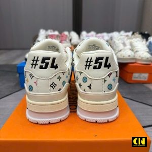 Giay Louis Vuitton Lv Trainer 54 White Multicolor Like Auth Giày Louis Vuitton LV Trainer 54 White Multicolor Like Auth