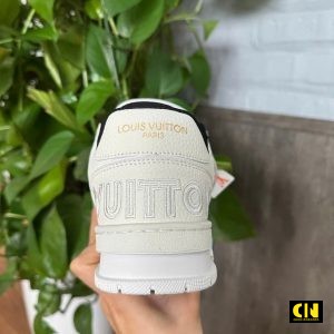 Giay Louis Vuitton Lv Trainer Cream Black Chuan Form Giày Louis Vuitton LV Trainer Cream Black Chuẩn Form